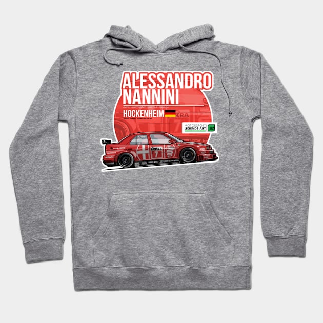 Alessandro Nanni 1993 Hockenheim Hoodie by stevenmsparks